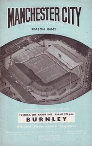 Manchester City v Burnley 1962/63